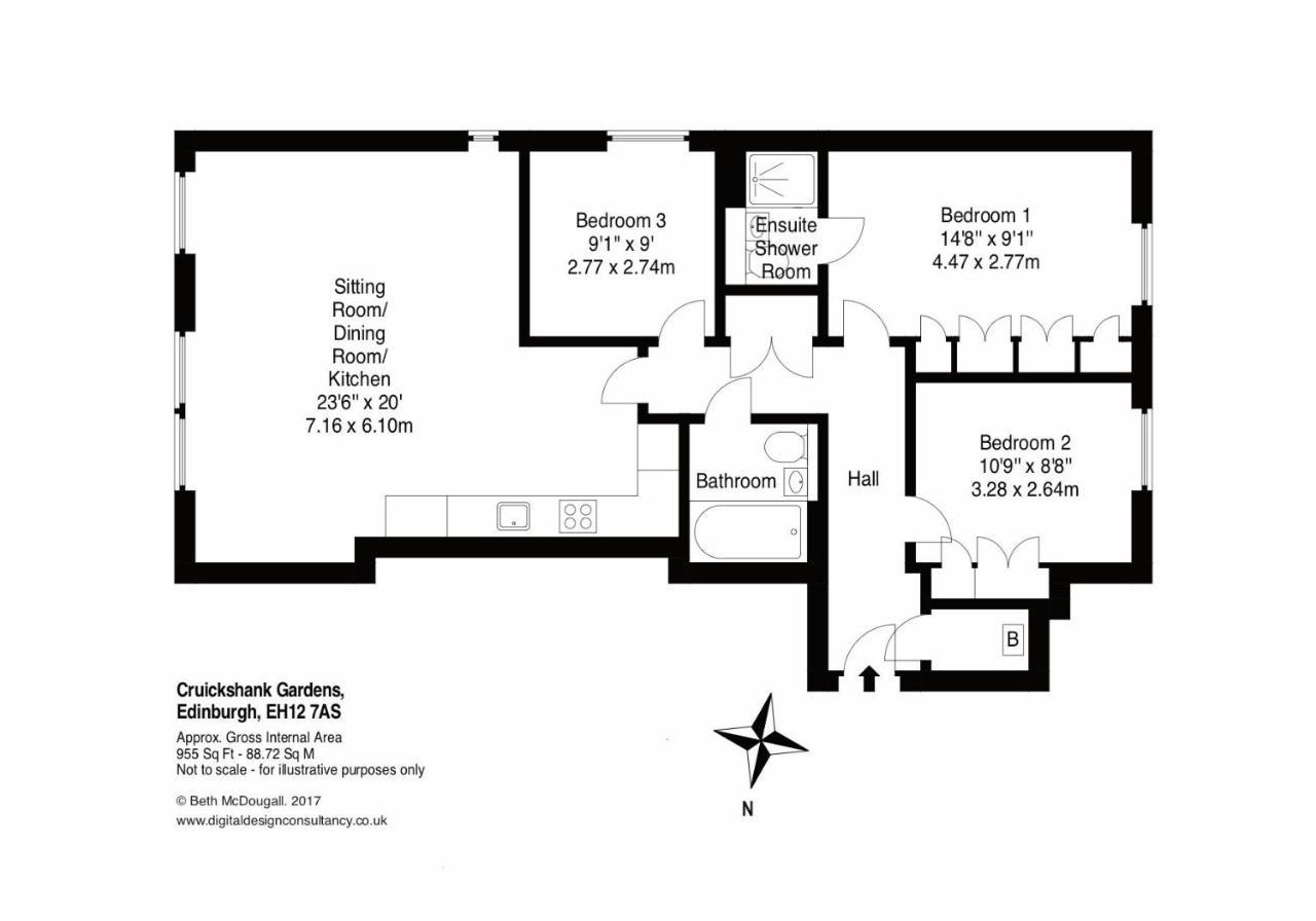 The Cruickshank Residence Эдинбург Экстерьер фото